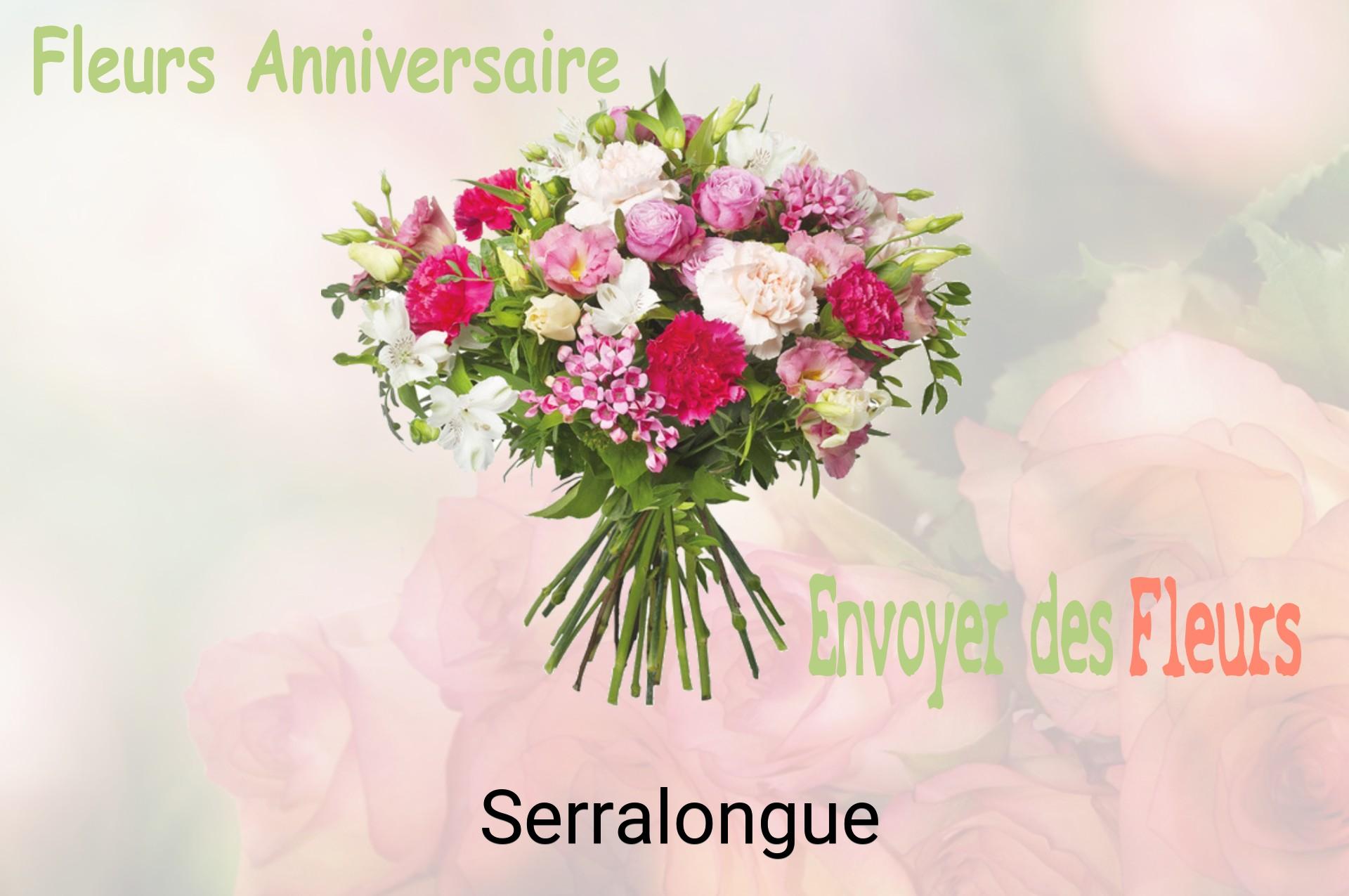 Bouquet de fleurs d’anniversaire livré à Serralongue