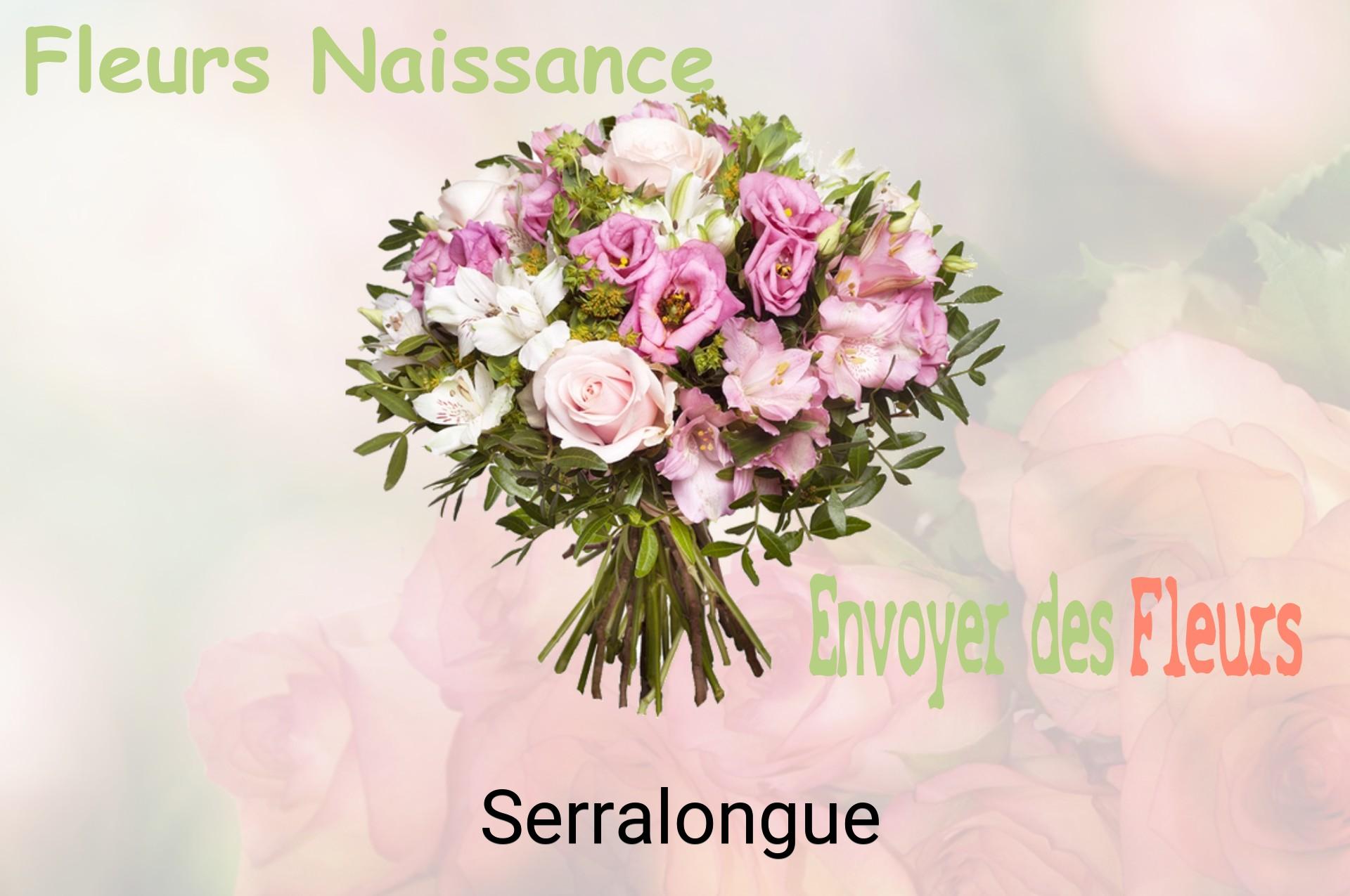 Bouquet de fleurs de naissance livré à Serralongue